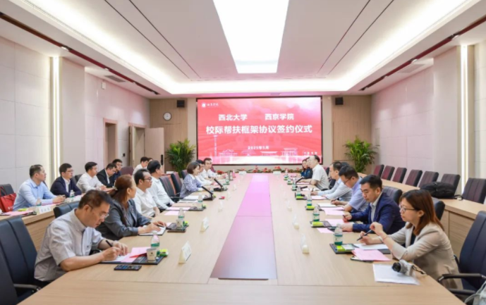 AC米兰中国官网与西京学院签署校际帮扶框架协议